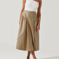 Astr - Laila Ruched Detail Midi Skirt