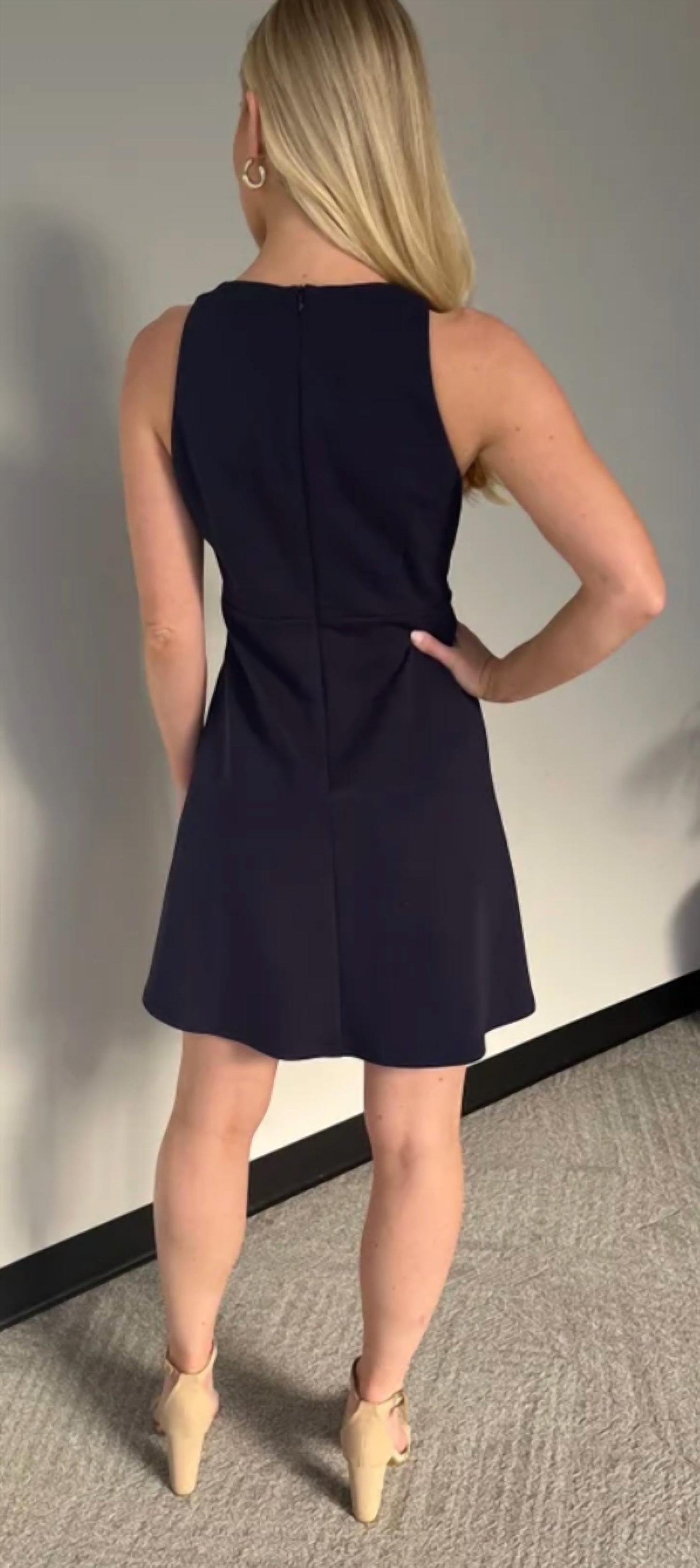 Carole Christian - Bow Zip Back Mini Dress