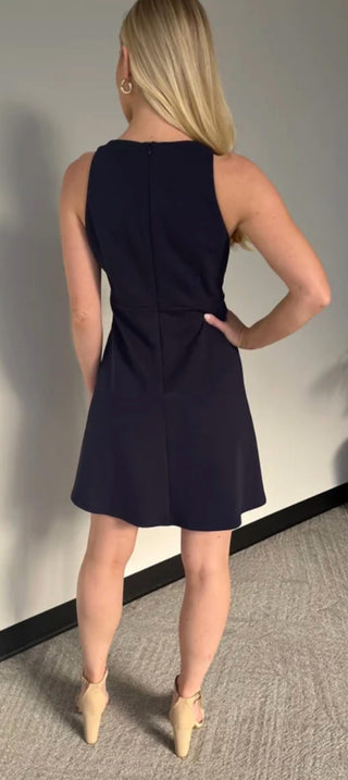 Carole Christian - Bow Zip Back Mini Dress