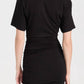 Atm - Matte Jersey Short Sleeve Ruched Mini Dress