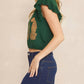 Entro - Cheetah Ruffle Sweater