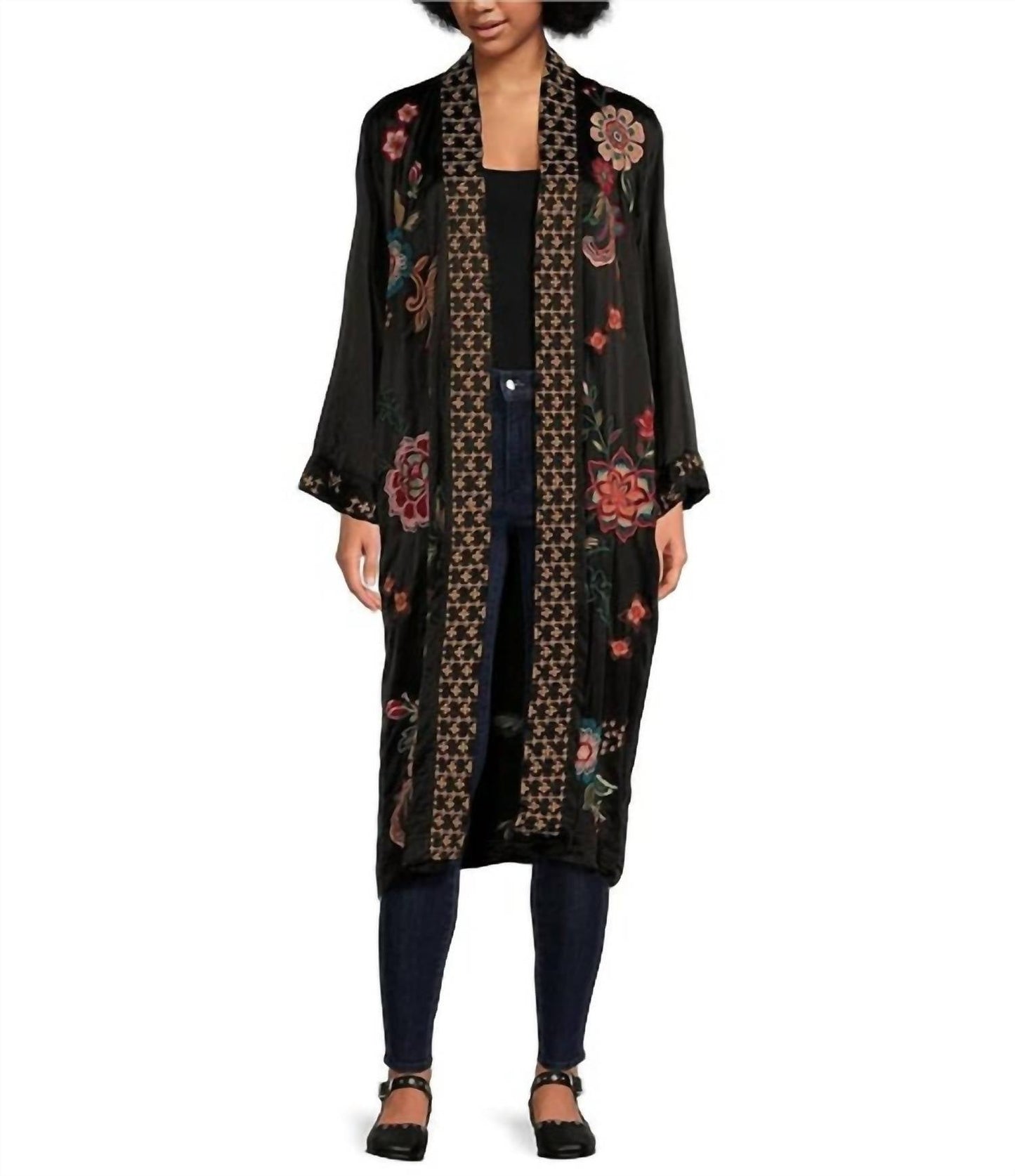 Johnny Was - LONG KIMONO COAT MESSINE