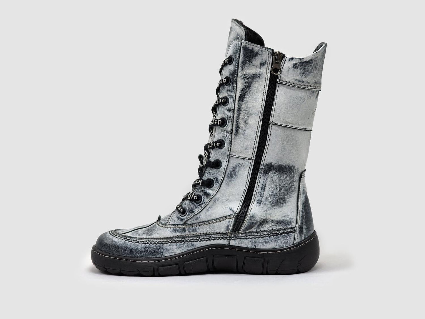 Kcr Group - Women’s Original Tall Thick Zip-Up Leather Boots
