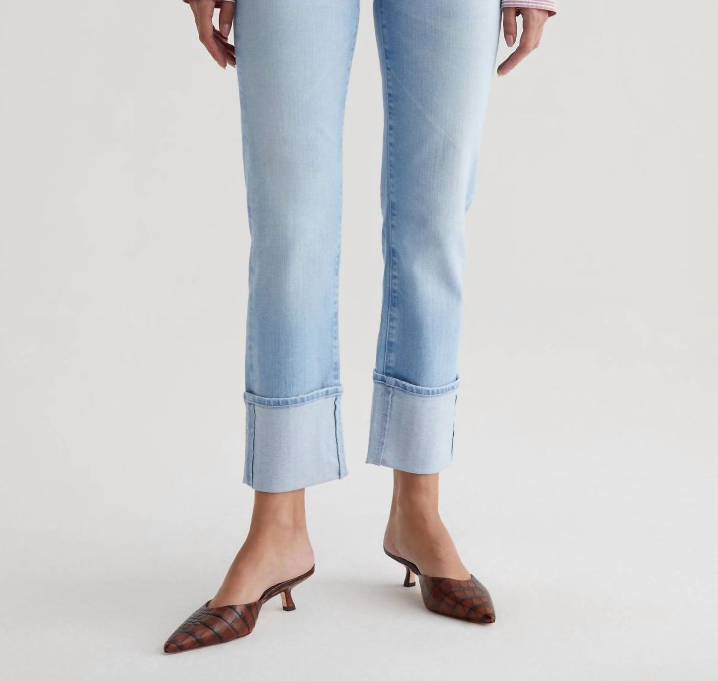 Ag Jeans - Saige High Rise Straight Crop Jeans