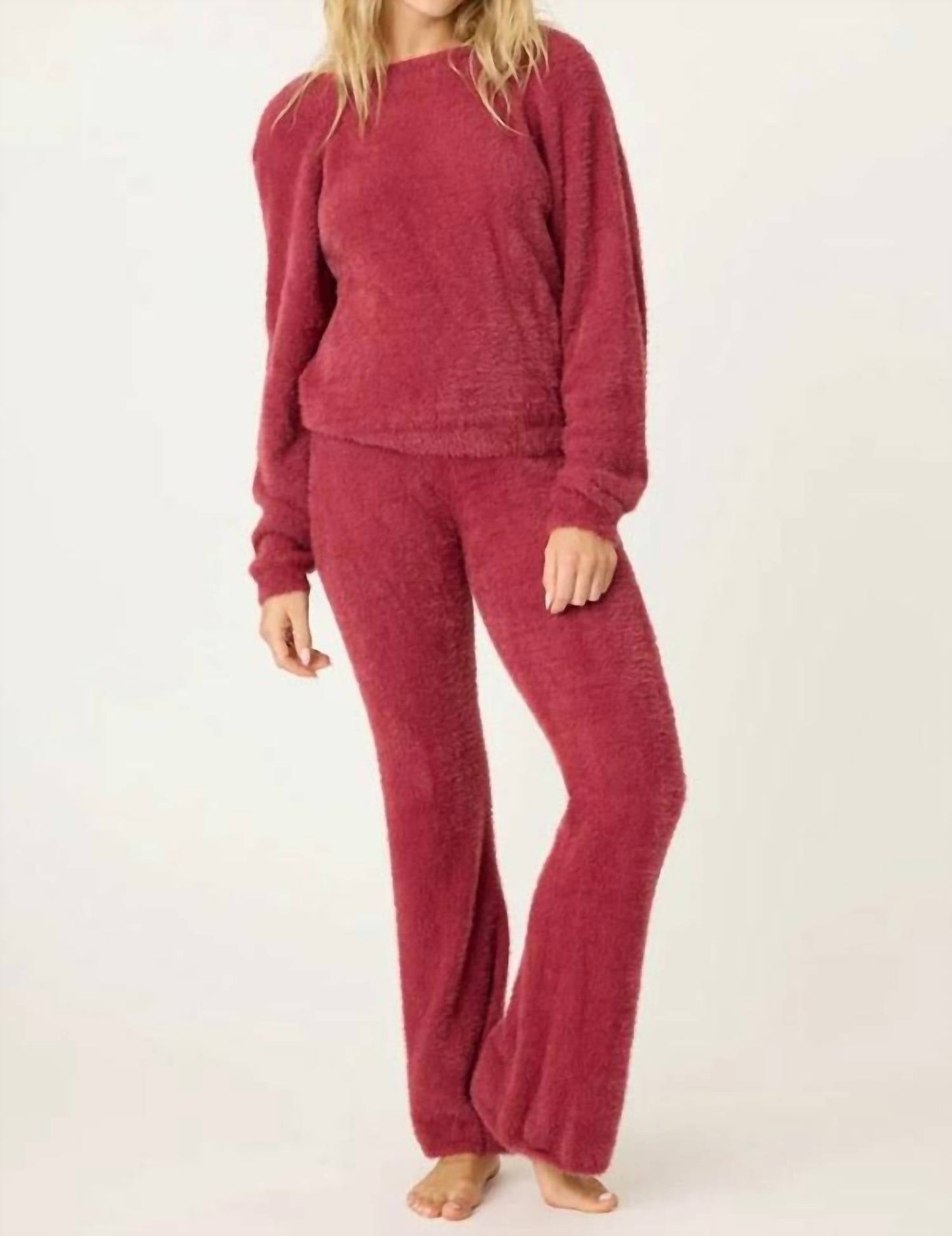 Pj Salvage - Full Of Holiday Spirit Feather Knit Lounge Pant