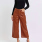 Judy Blue - Faux Leather Crop Wide Pants