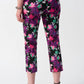 Joseph Ribkoff - Floral Print Cropped Pants