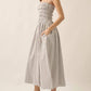 Promesa - Striped Smocked Midi Dress