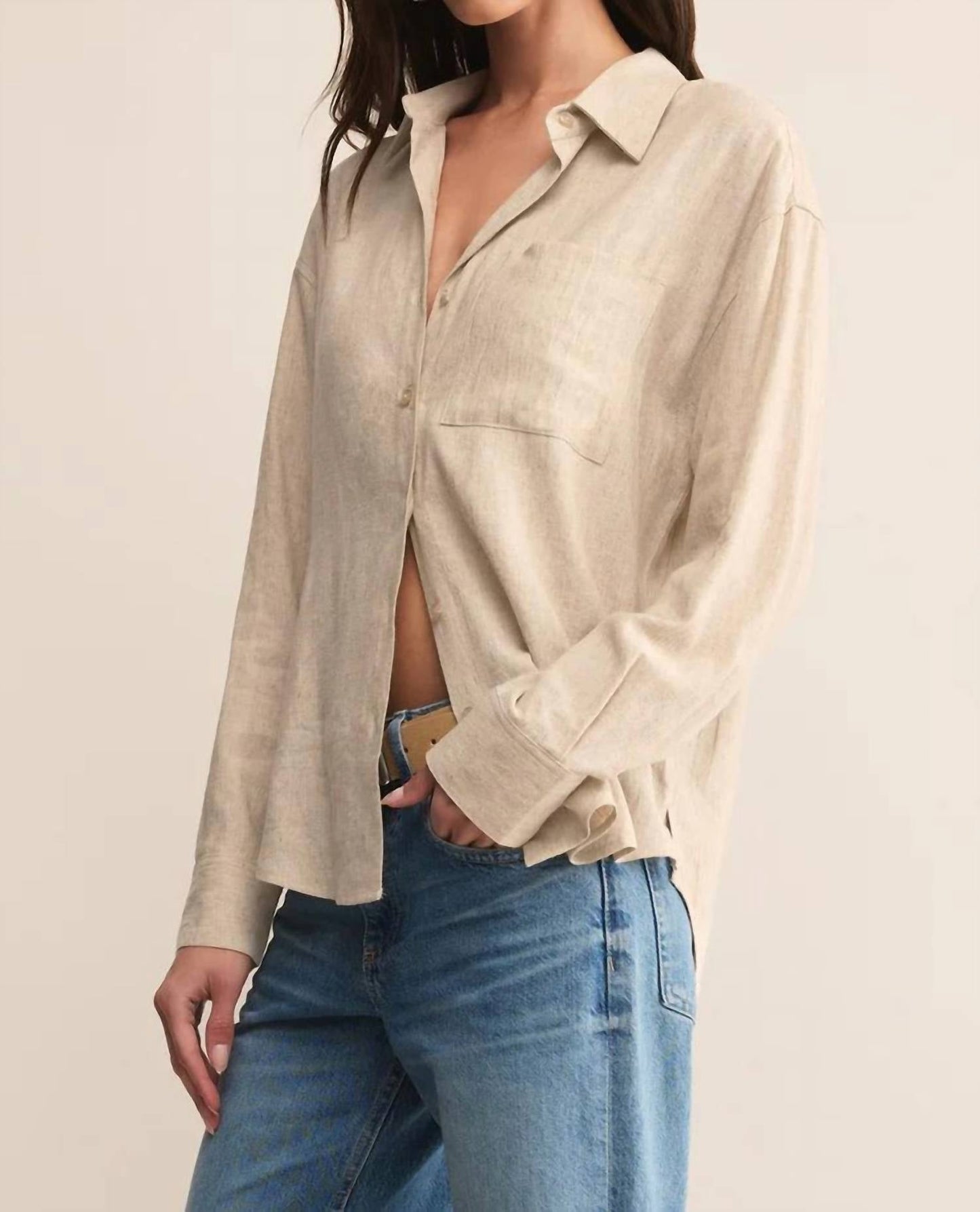 Z Supply - Alfie Linen Button Up Top