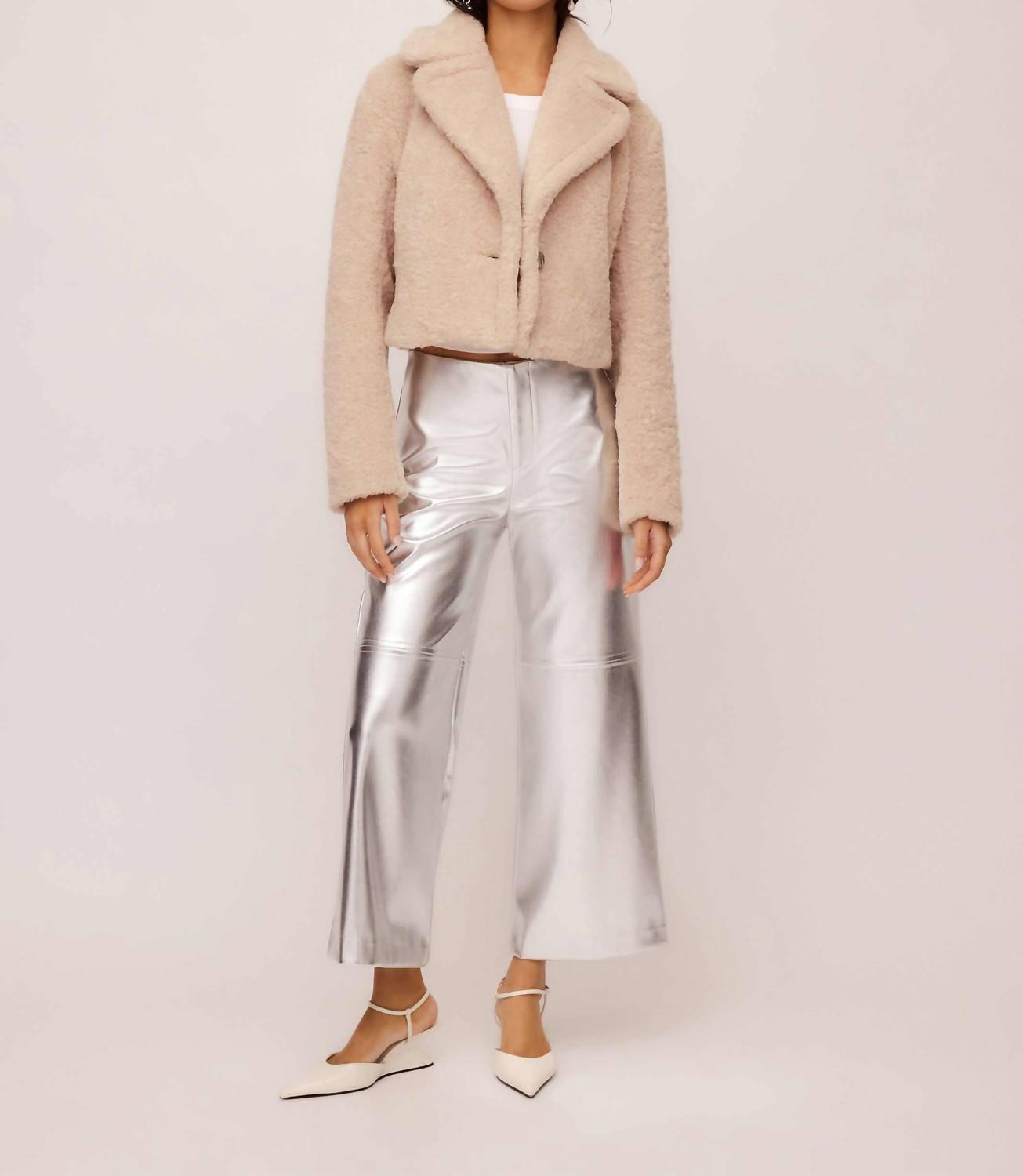 Fifteen Twenty - Iva Cropped Sherpa Jacket