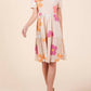 Trendsi - Bombom Floral Round Neck Short Sleeve Tiered Dress