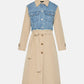 Steve Madden - Soraya Mixed Media Trench Coat