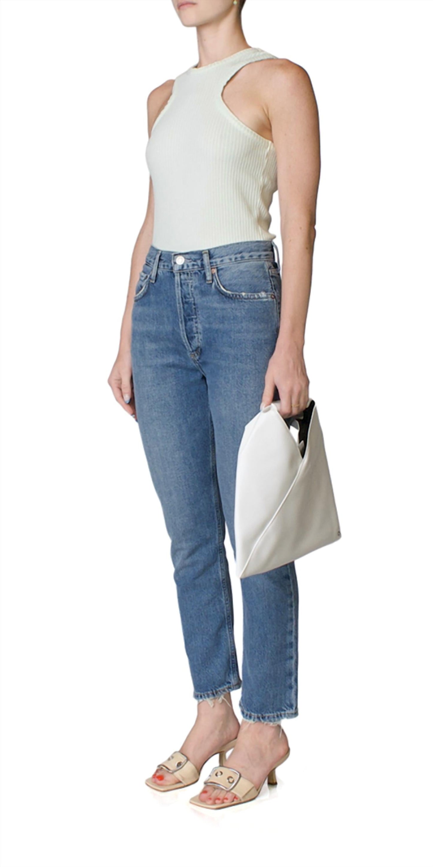 Agolde - Riley High Rise Straight Jeans