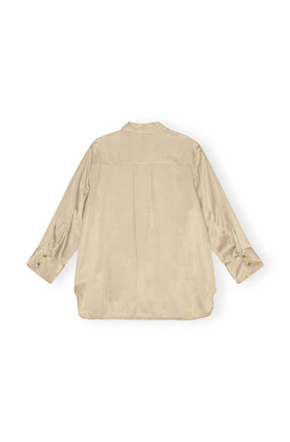 Ganni - Camisa de cetim lavado