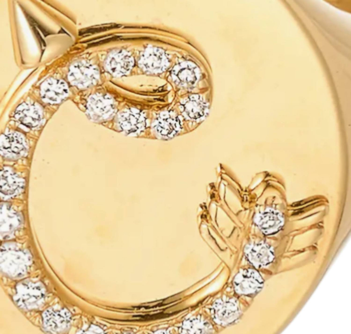 Adina Reyter - Women's Diamond Arrow Initial Signet Ring - C