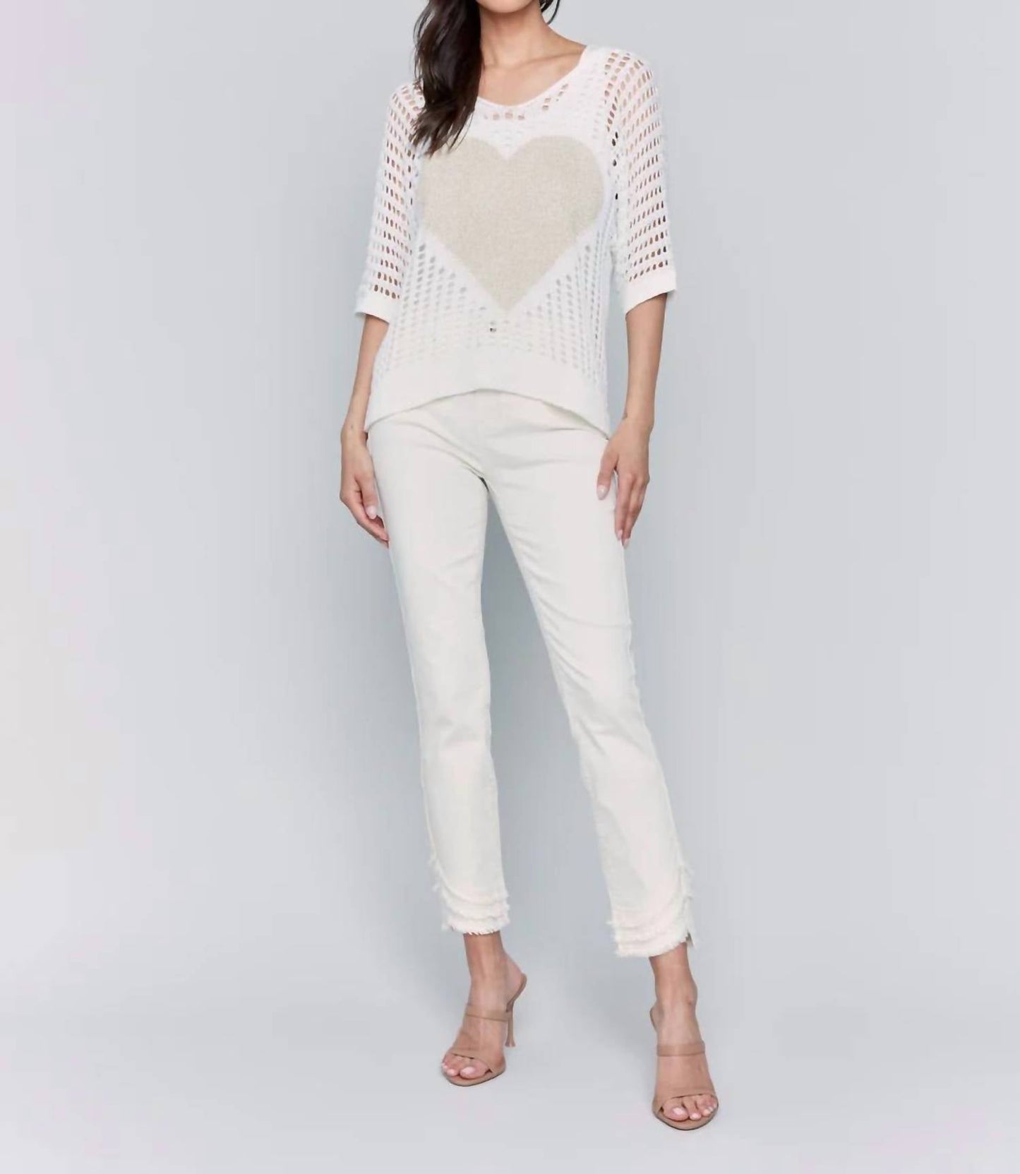 Charlie B - Women's Fishnet Sweater