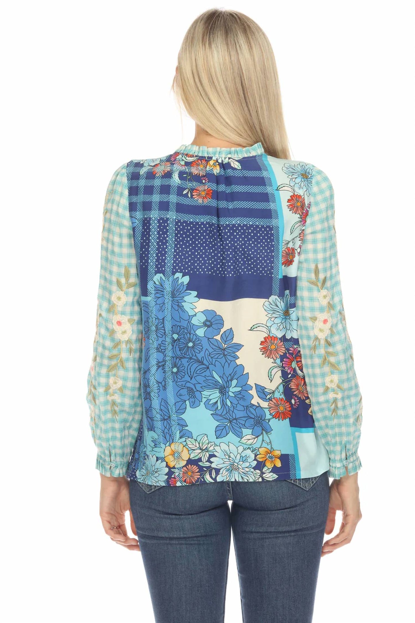 Johnny Was - Nalina Ruffle Scarf Back Blouse