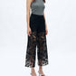 Bayeas - Women's Crystal Embellished Lace Jeans