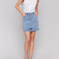 Charlie B - Scalloped Edge Denim Skort