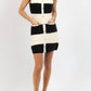 2.7 August Apparel - Elise Striped Knit Dress