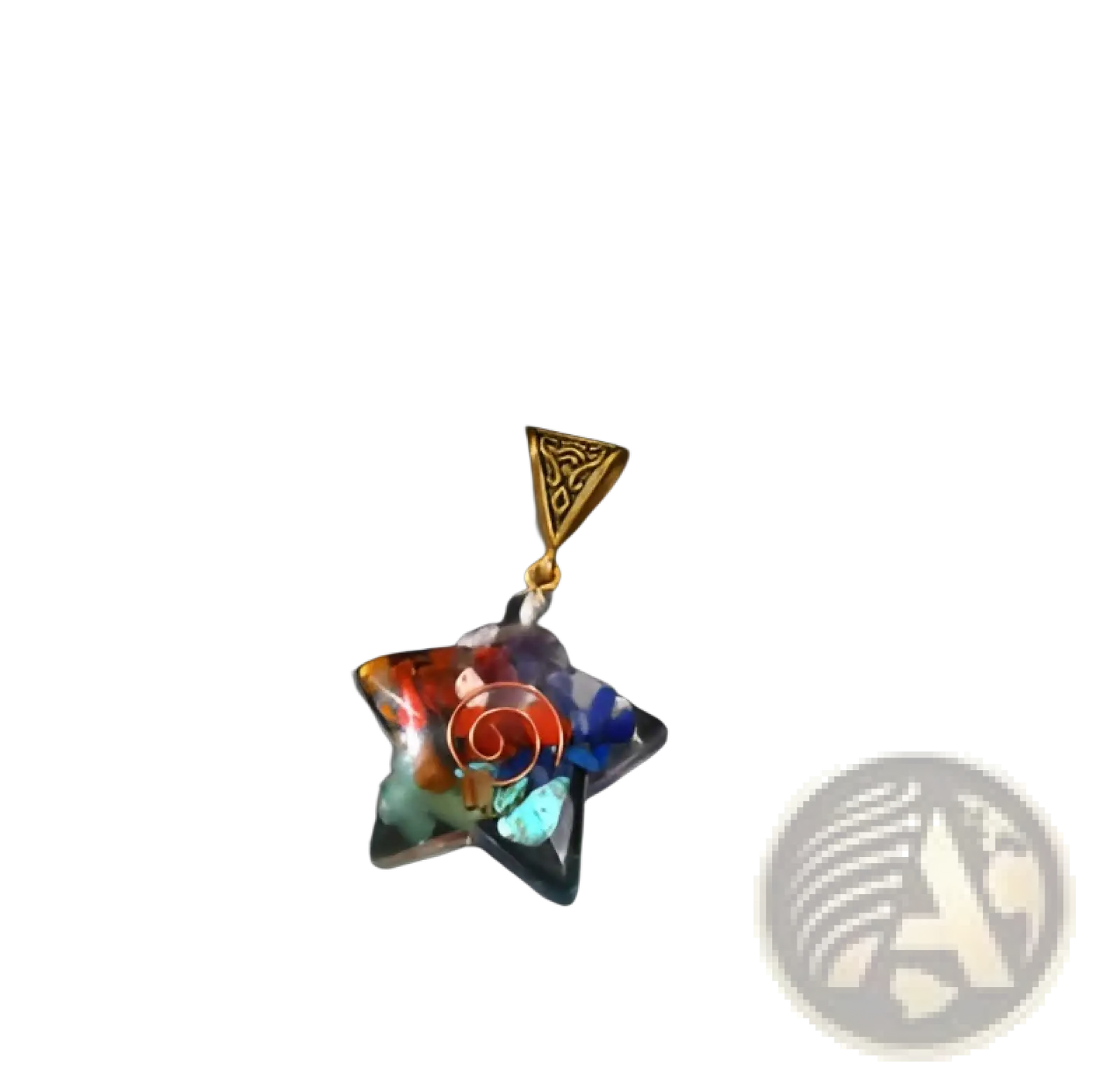7 Chakra Natural Stone Filigree Healing Pendant Necklace