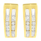 10K Yellow Gold 1/2 cttw Diamond Huggy Heart Hoop Earrings (I-J Clarity, I2-I3 Color)
