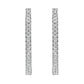 10KT White Gold 1 cttw Diamond Hoop Earrings (I-J Clarity, I2-I3 Color)