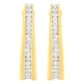 10K Yellow Gold 1 cttw Channel Set Diamond J-Hoop Earrings (H-I Clarity, I1-I2 Color)