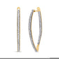 10k Yellow Gold Round Cut Diamond Earrings (1 cttw, I-J Color, I2-I3 Clarity)
