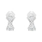 14KT White Gold 1/2 cttw Double Diamond Dangle Stud Earrings (H-I, I1-I2)