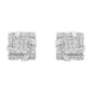 .925 Sterling Silver 1/2 Cttw Round-Cut Diamond Stud Earrings (I-J Color, I1-I2 Clarity)