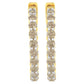 10K Yellow Gold Plated Sterling Silver Diamond Hoop Earrings (2 cttw, K-L Color, I2-I3 Clarity)