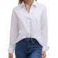 Camisa Calvin Klein Feminina com Botões e Acabamento em Leopardo, Branca, Tamanho P