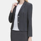 Calvin Klein Blazer Feminino de Dois Botões Cinza Tamanho 14