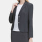 Calvin Klein Blazer Feminino de Dois Botões Cinza Tamanho 12