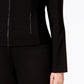 Jaqueta Calvin Klein Plus Fit Solutions Feminina com Zíper Frontal, Preta, Tamanho 16W