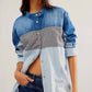 Free People - Moto Color Block Shirt