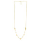 14k Yellow Gold Puff Heart Adjustable Necklace