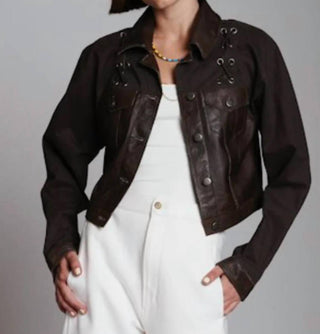 Lucchese - Jaqueta Hailey Twill Patina