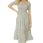 Entro - Floral Smocked Midi Dress