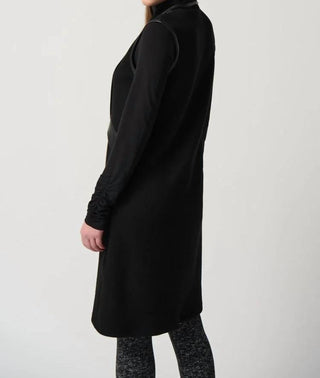Joseph Ribkoff - Faux Leather Long Vest
