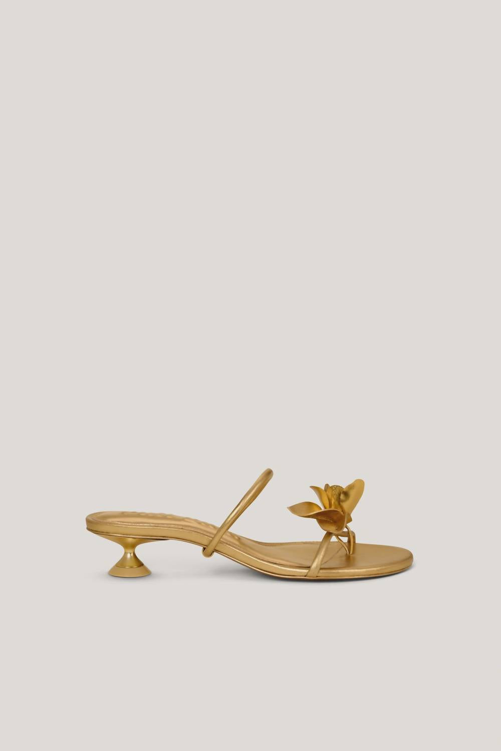 Cult Gaia - Brass Flower Kitten Heel
