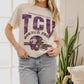 Livylu - Tcu Thrifted Tee