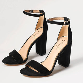 Sam Edelman - Women's Yaro Ankle Strap Open Toe Block Heeled Wide Sandals