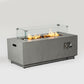42" Propane Gas Fire Pit Table with Glass Wind Guard