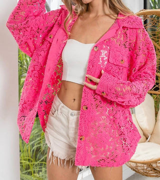Bibi - Blusa de renda oversized