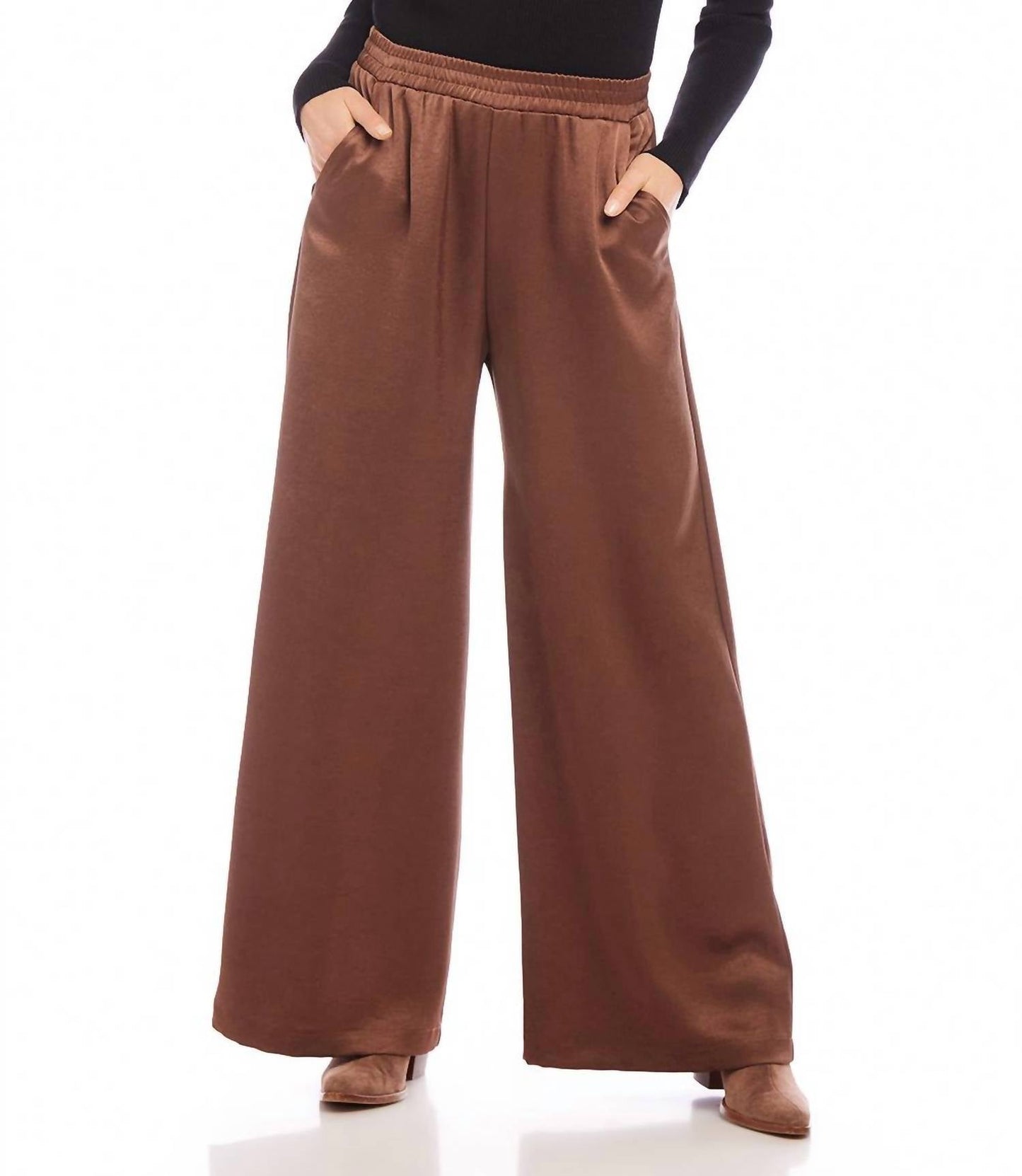 Karen Kane - Wide Leg Satin Pants