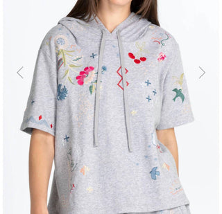 Johnny Was - Cleo Manga Curta French Terry