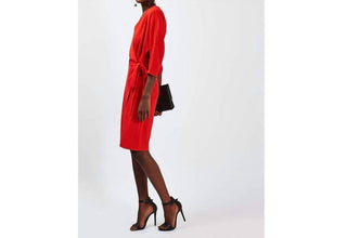Topshop - Vestido midi envolvente estilo morcego para uso casual no trabalho