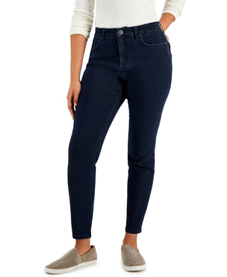 Calça jeans skinny feminina Style &amp; Co Curvy Fit, azul, tamanho 16